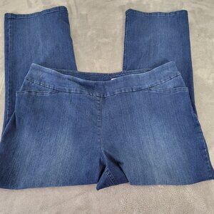 Westbound Women's 24W Jeans Dark Blue Pull On Straight Leg Stretch Plus SL86E